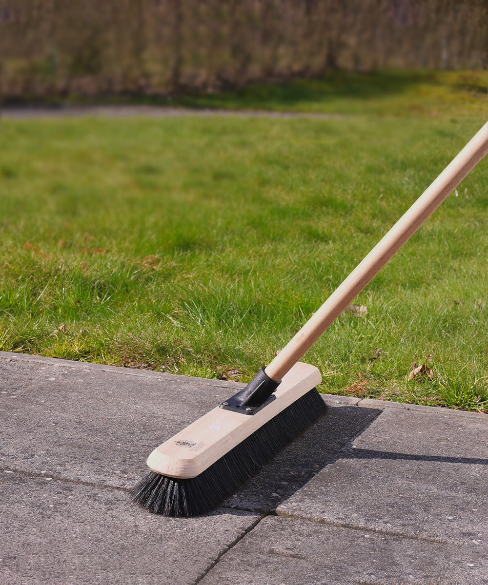 Finest by Hillbrush Wooden Platform Broom With Socket & Handle - Extra Soft